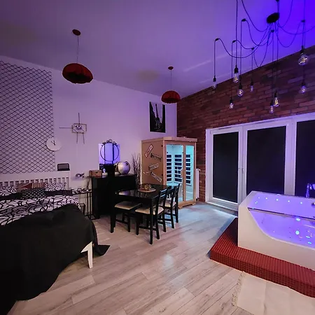 Chmielna Prestige With Luxury Jacuzzi And Sauna! Selected Also Feature A Massage Chair And Himalayan Salt With Color Therapy Salt Forest Gdansk